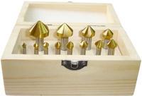 12PCS SET HSS 3F COUNTERSINKS
